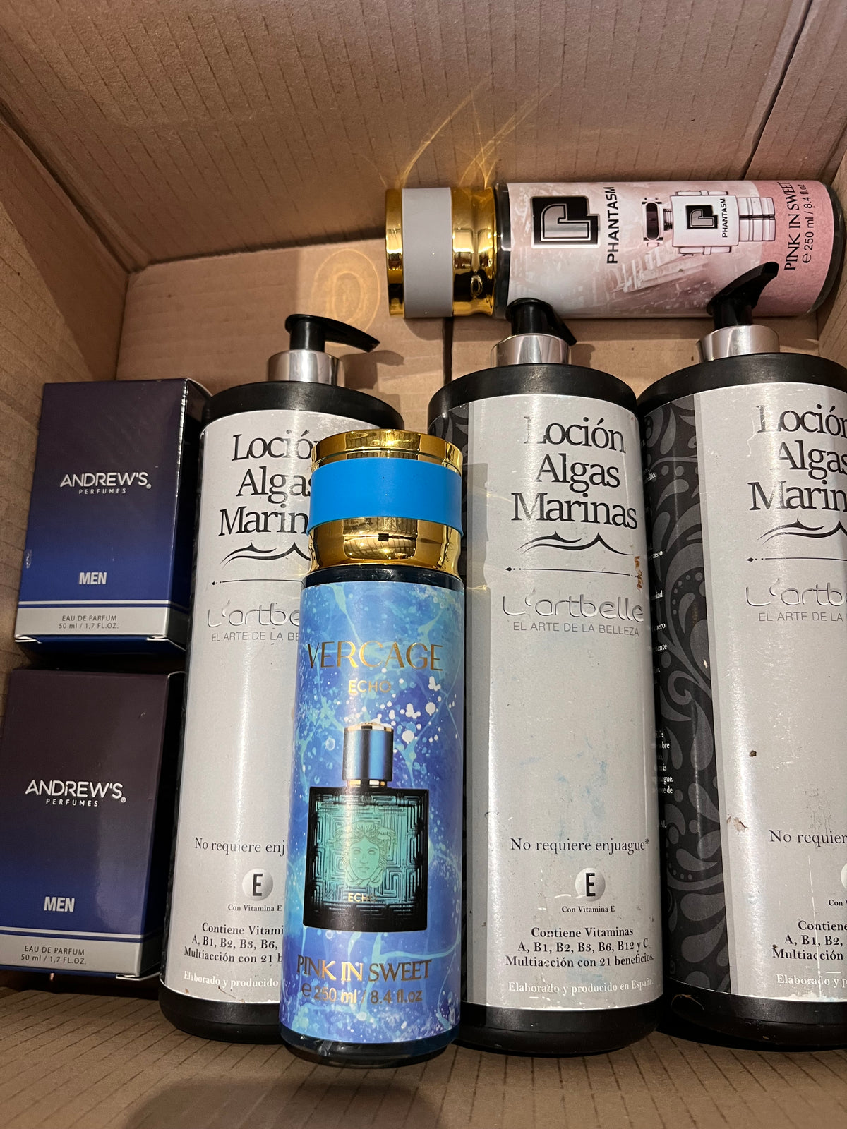 Gran Lote de Belleza y Cuidado Personal (cremas, shampoo, perfumes)