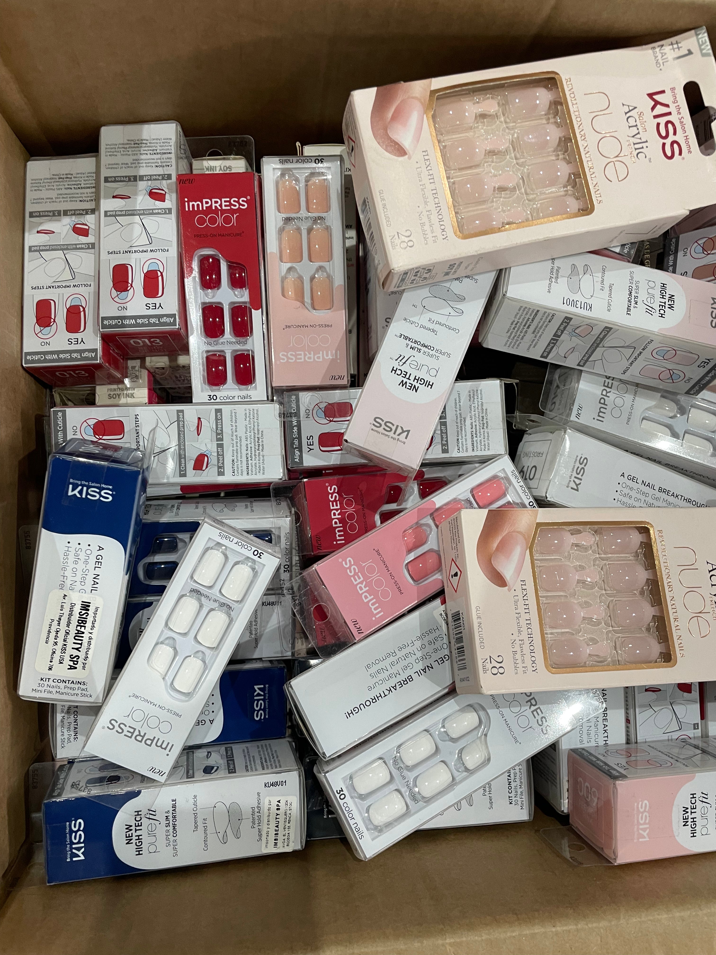 Gran Lote de Uñas Acrílicas