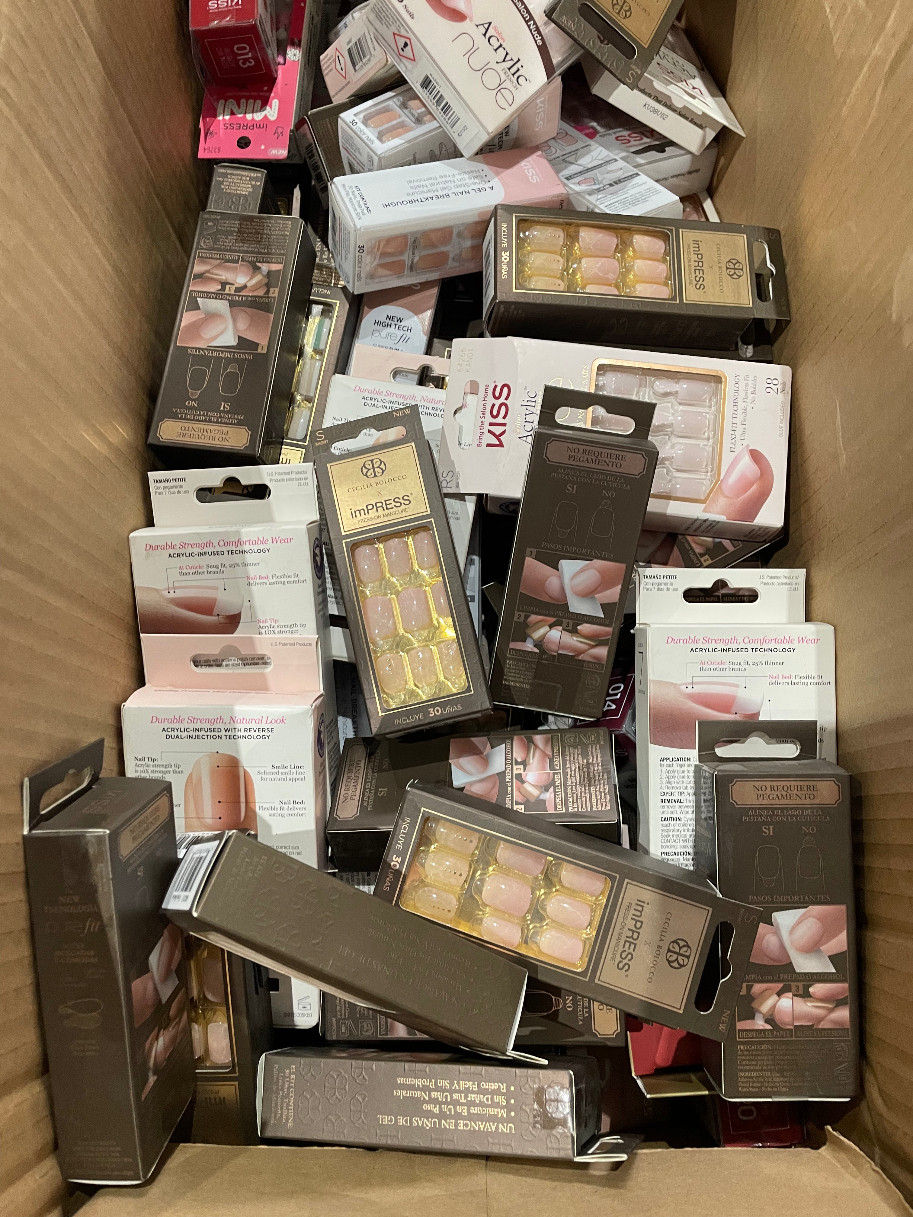 Gran Lote de Uñas Acrílicas